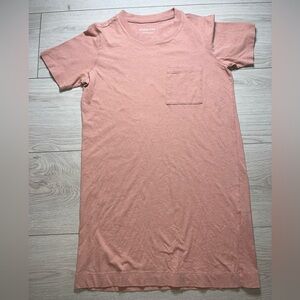 Everlane Crew Neck T-shirt Dress Women’s Size Small Dusty Rose Short Sleeve
